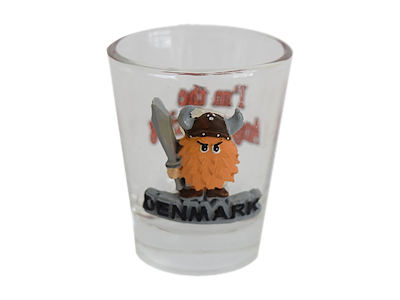 Shotglass Angry Viking 3D