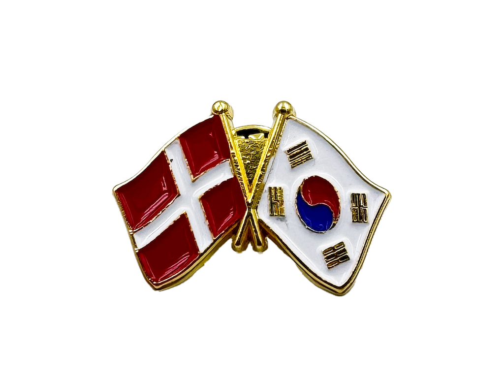 Pin Flag DK/Sydkorea