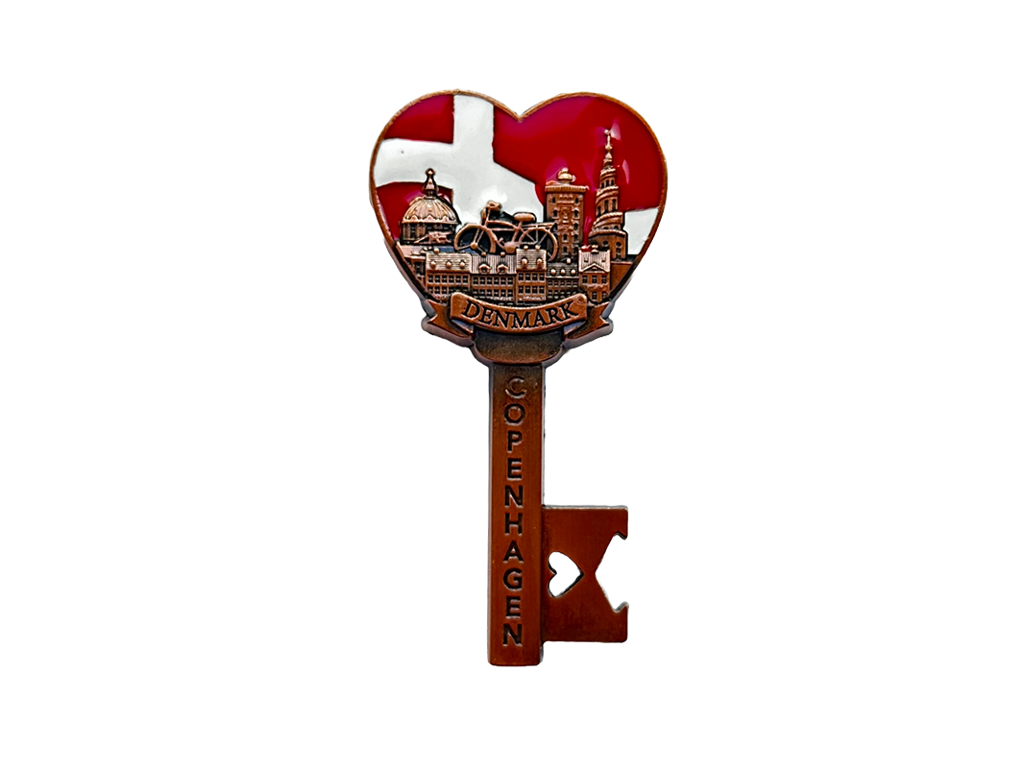 Magnet, CPH Key Flag Bronze