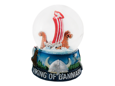 Snow Globe Viking Ship 45 mm