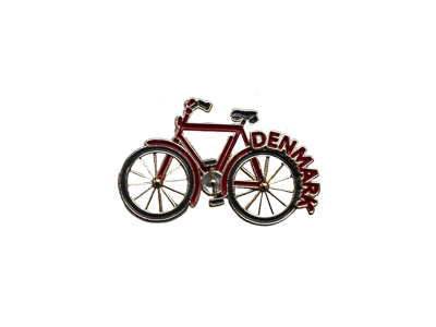 Pin Cykel Rød