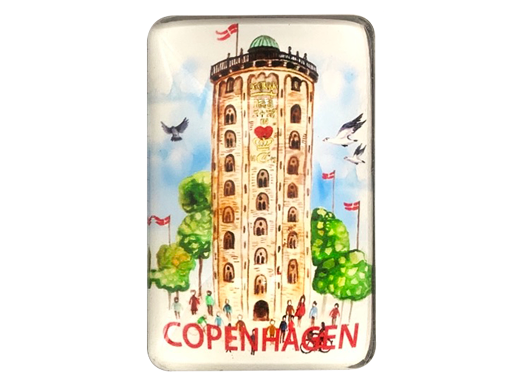 Glass Magnet, Round Tower