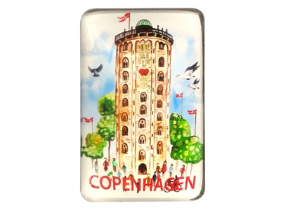 Glass Magnet, Round Tower