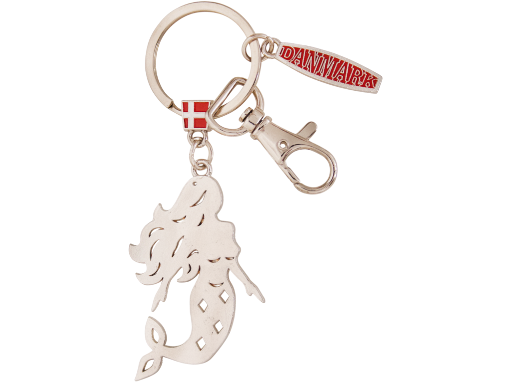 Keyring Mermaid Silver