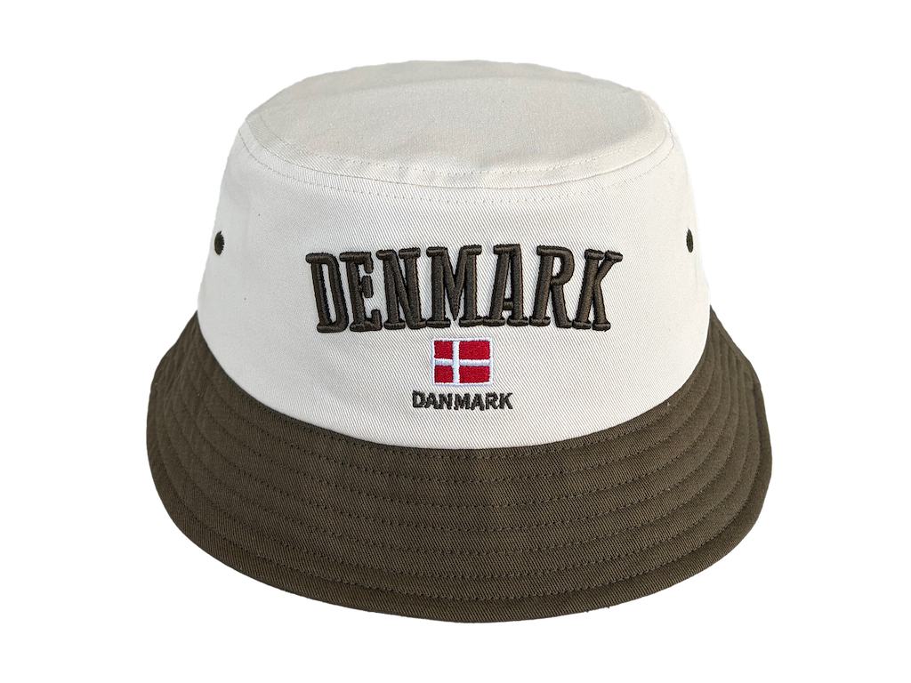 Bucket Hat DK Beige Grøn 