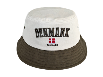 Bucket Hat DK Beige Grøn 