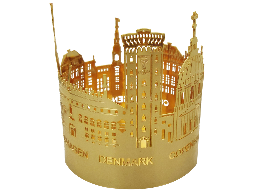 Candle Light Holder Copenhagen Towers Gold