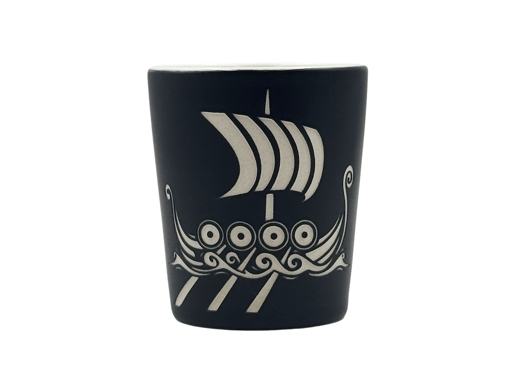 Shotglas sort Vikings 800 - 1050