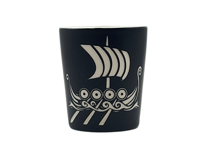 Shotglas sort Vikings 800 - 1050