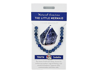 Armbånd  Sodalit m/Havfrue