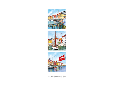 Postkort, Nyhavn Nr. 2 5,5x17cm 