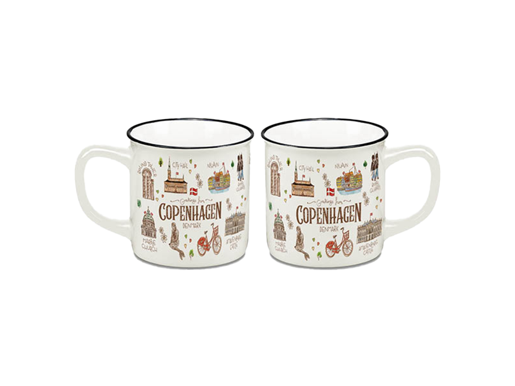Bone China Mug Large, Akvarel CPH