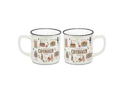 Bone China Mug Large, Akvarel CPH