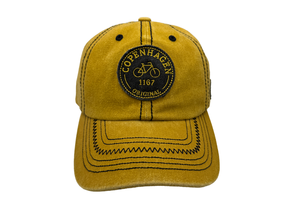 Kasket Cykel Okkergul