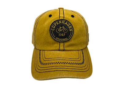 Kasket Cykel Okkergul