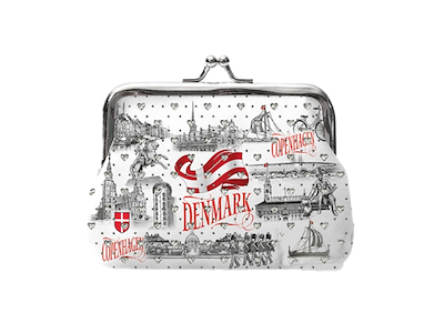 Metal Frame Purse, Black & White