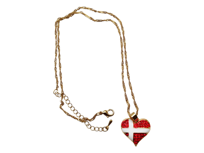 Necklace Heart Flag Gold