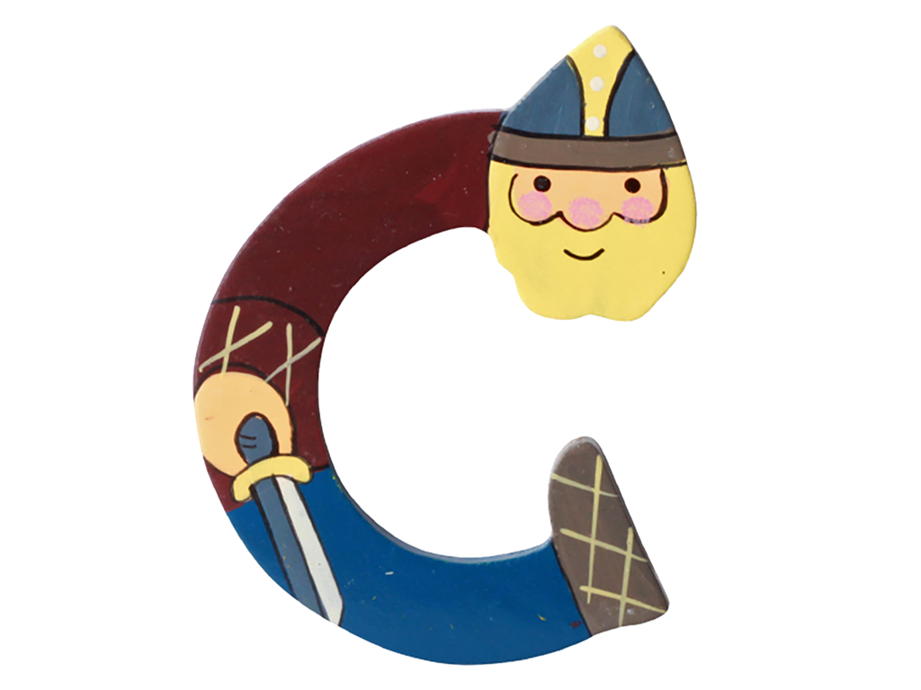 Wooden Letter Viking C