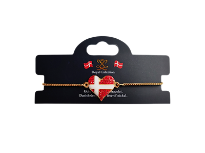 Bracelet Heart Flag Gold