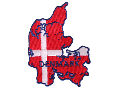 Patch Denmark And Flag