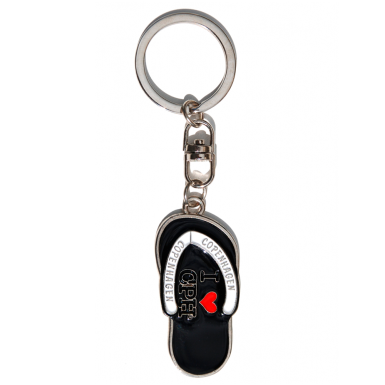 Keyholder Flip Flop I Love CPH Black Metal - 
