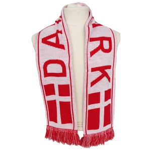 Scarf Denmark Red/White - Cheering Products