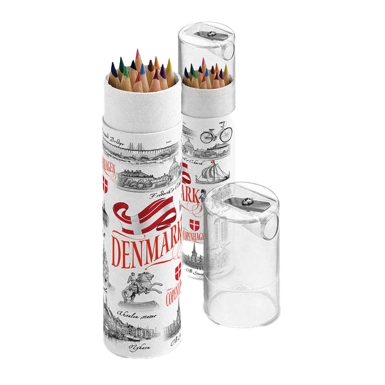 Farveblyanter m/blyantsspidser Black & White - 