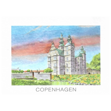 Postkort, Rosenborg 16,5 x 12 cm. - 