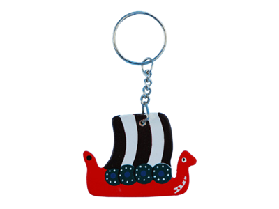 Keyring, Viking Ship Blue