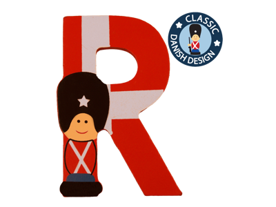 Wooden Letter Guardsman And Flag R