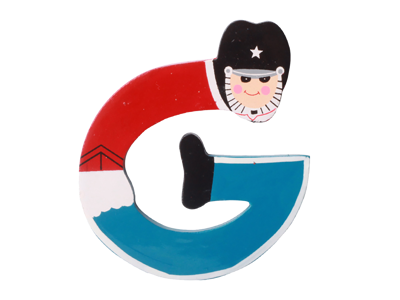 Wooden Letter Guard G