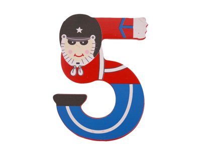 Wooden Number Guardsman 5
