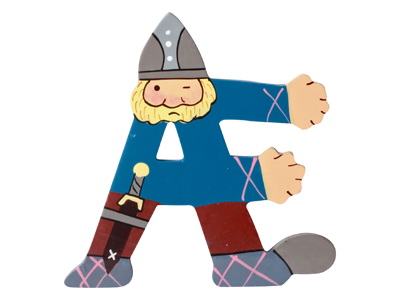 Wooden Letter Viking Æ