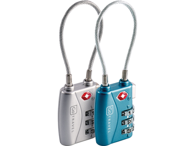 TSA Padlock Set With Cable