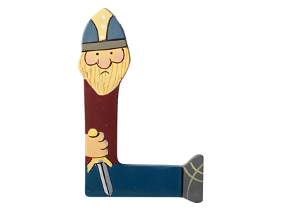 Wooden Letter Viking L