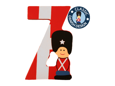 Wooden Letter Guardsman And Flag Z