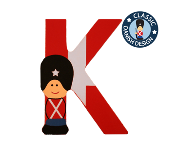 Wooden Letter Guardsman And Flag K