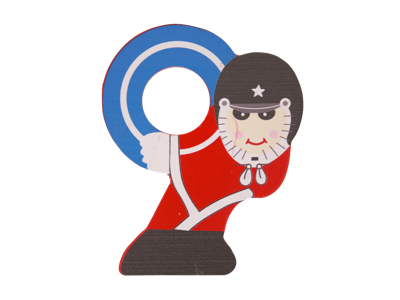 Wooden Number Guardsman 9