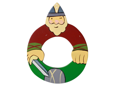 Wooden Letter Viking O