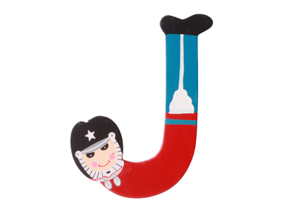 Wooden Letter Guard J