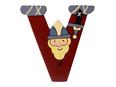 Wooden Letter Viking V