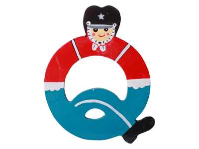 Wooden Letter Guard Q