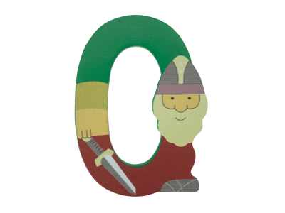 Wooden Number Viking 0