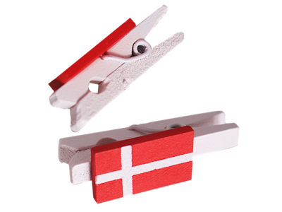 48 Large Sized Pegs With Flags In Box