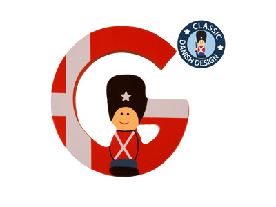 Wooden Letter Guardsman And Flag G