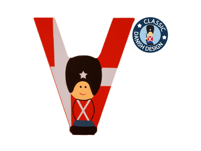 Wooden Letter Guardsman And Flag V