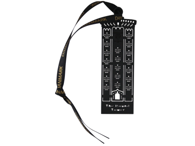 Bookmark Round Tower Black Metal