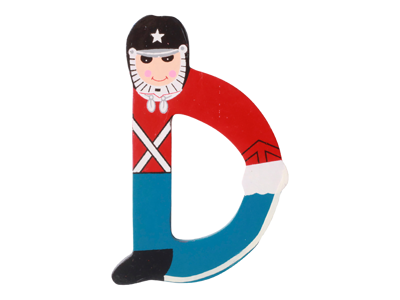 Wooden Letter Guard D