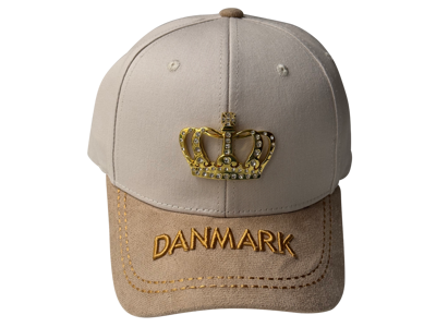 Cap, Metal Crown, Beige