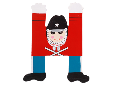 Wooden Letter Guard H